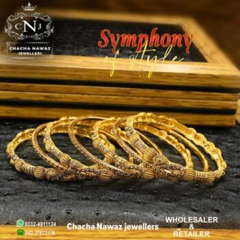 Gold Bangle Design 052