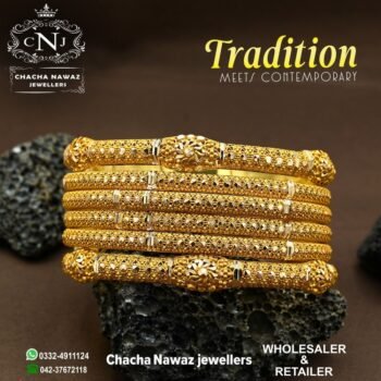 Gold Bangle Design 054