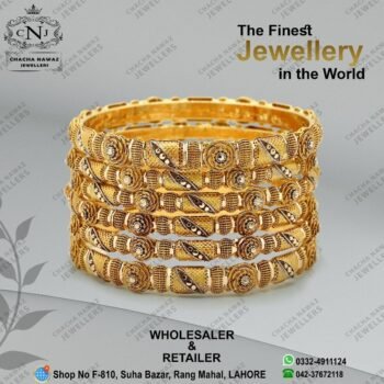 Gold Bangles Design 021