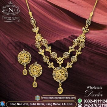 Gold Necklace Design 016