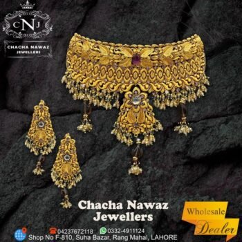 Gold Necklace Design 024